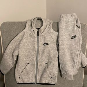 Nike gray 18 months set hoodie on jacket